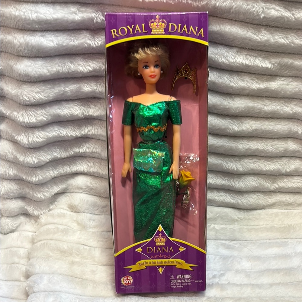 RARE Royal Diana Princess Wales Diana Barbie Doll Way out Toys 40050A